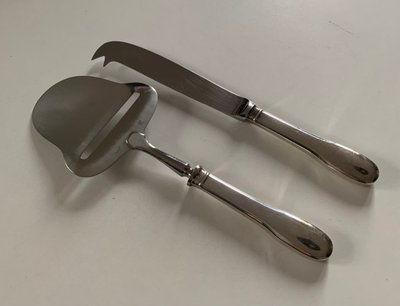 Christofle cheese knife and shovel