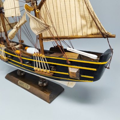 1970s Astonishing Swift 1778 Model Ship. Handmade. Made in England