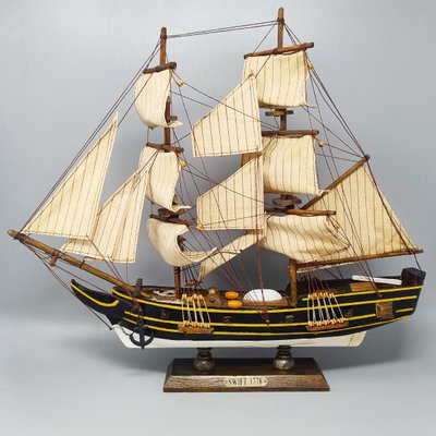 1970s Astonishing Swift 1778 Model Ship. Handmade. Made in England