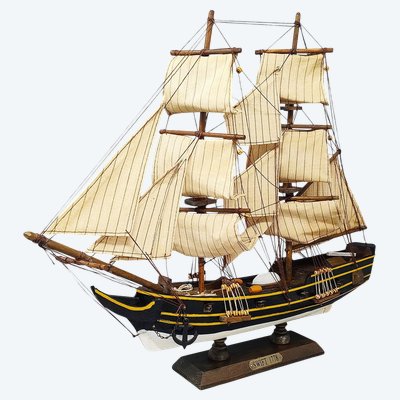 1970s Astonishing Swift 1778 Model Ship. Handmade. Made in England