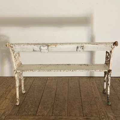 19th century cast iron garden bench