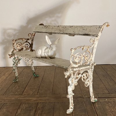 19th century cast iron garden bench