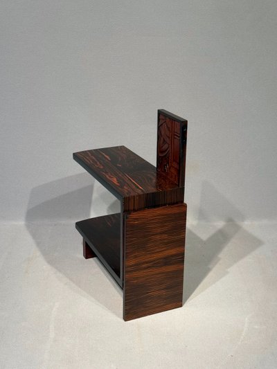 Art Deco console in Macassar ebony