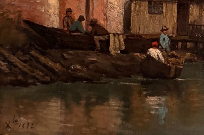 Venice by M. Willenich - French school 19th century - canvas dated 1882