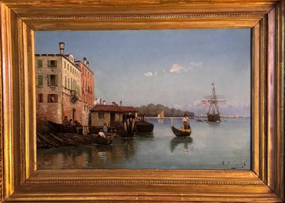 Venice by M. Willenich - French school 19th century - canvas dated 1882