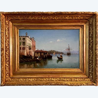 Venice by M. Willenich - French school 19th century - canvas dated 1882