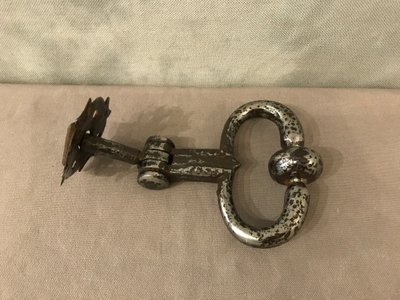 18th century wrought iron door knocker