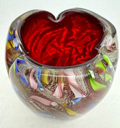 Tutti-frutti Murano Glass Vase 