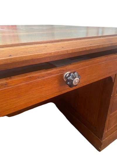 Antique double administration desk