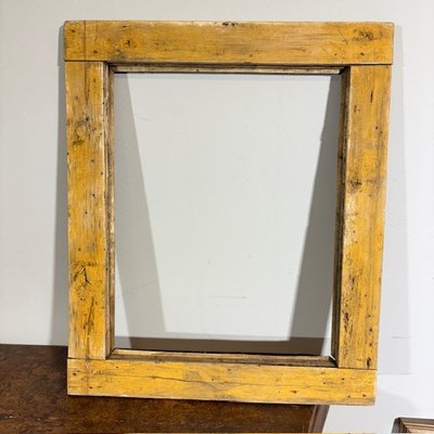 Antique carved solid wood frame from the 17th – 18th century. Size: 54.3 x 43.1 cm.