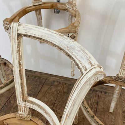 Set of 4 Directoire style chairs