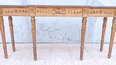 Grande console style Louis XVI en chêne