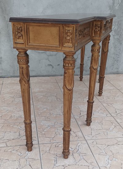 Grande console style Louis XVI en chêne