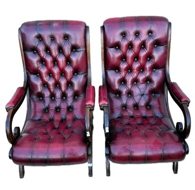 Pair of Chesterfield Armchairs