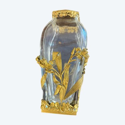 ART NOUVEAU CRYSTAL VASE ATTRIBUTED TO BACCARAT