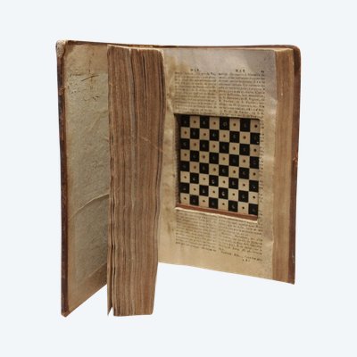 Book box chessboard portable geographical dictionary 1793-1794