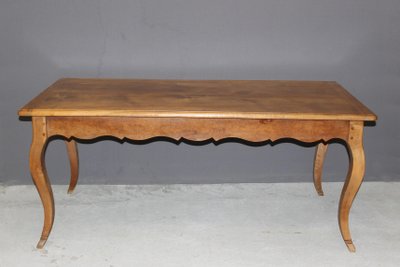 Louis XV Style Table in Walnut, Late 19th Century