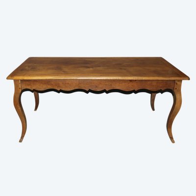 Louis XV Style Table in Walnut, Late 19th Century