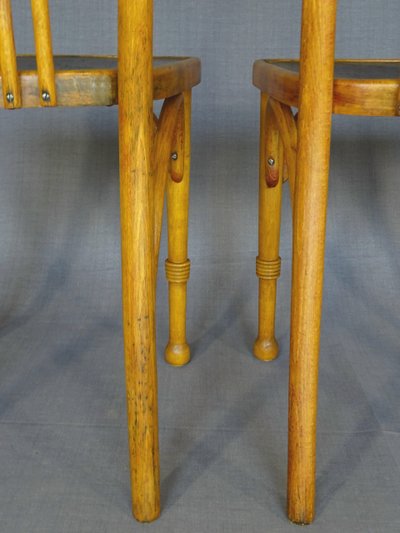 Set di 3 sedie da bistrot Thonet Mundus 1930, art déco, n. A 643