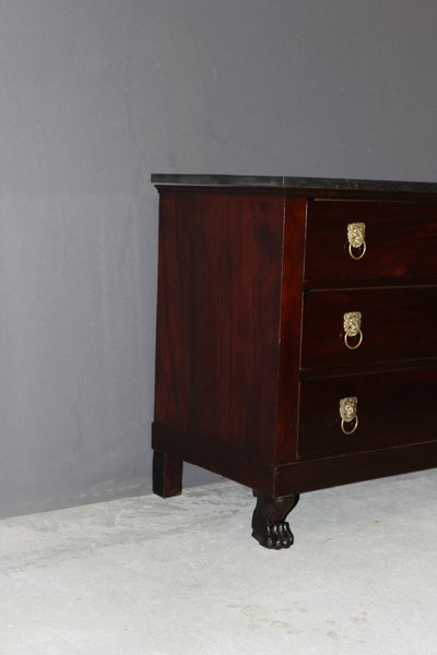 Return from Egypt Mahogany Chest of Drawers, Early 19th Century