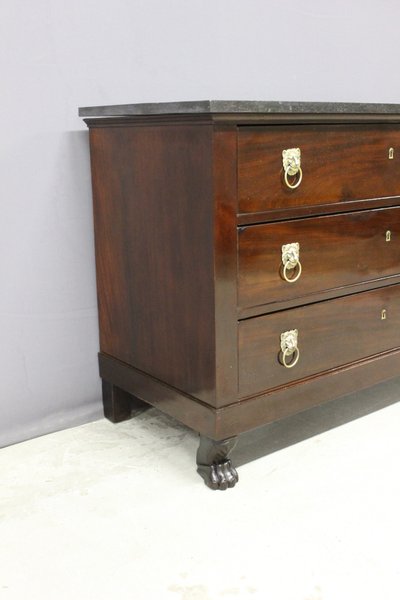 Return from Egypt Mahogany Chest of Drawers, Early 19th Century