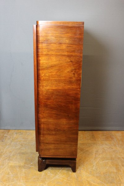 Art Deco Period Walnut Silver Cabinet