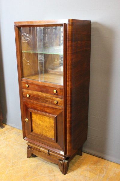 Art Deco Period Walnut Silver Cabinet