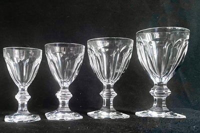 Baccarat set of 45 Harcourt crystal glasses