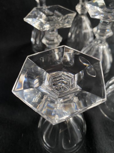 Baccarat set of 45 Harcourt crystal glasses