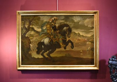 Equestrian Portrait Of Pietro Strozzi, Florentine Painter 17th-18th Century