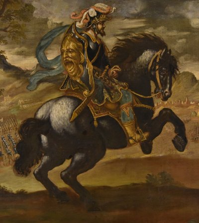 Equestrian Portrait Of Pietro Strozzi, Florentine Painter 17th-18th Century