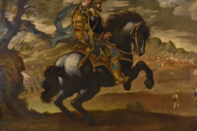 Equestrian Portrait Of Pietro Strozzi, Florentine Painter 17th-18th Century