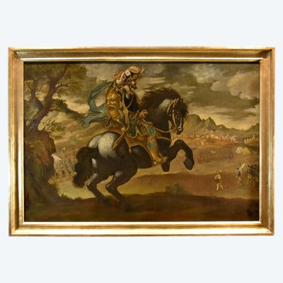 Equestrian Portrait Of Pietro Strozzi, Florentine Painter 17th-18th Century