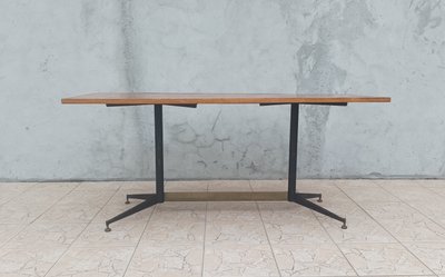 Table vintage en acajou Design Italien des années 1960