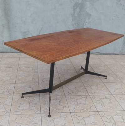 Table vintage en acajou Design Italien des années 1960