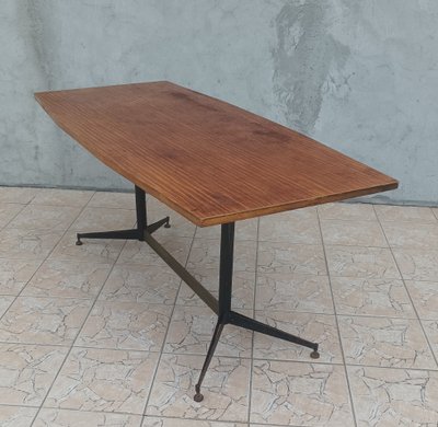 Table vintage en acajou Design Italien des années 1960