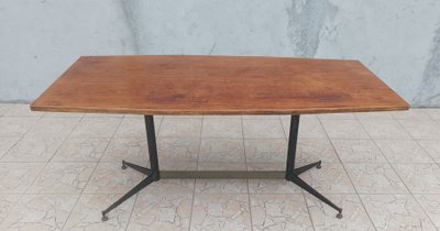 Table vintage en acajou Design Italien des années 1960