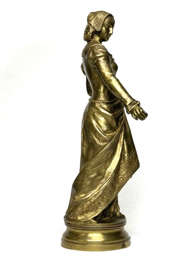 A. Gaudez bronze sculpture Goodness