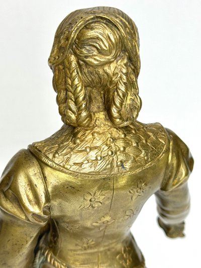 A. Gaudez bronze sculpture Goodness