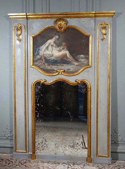 Trumeau Painting Leda and the Swan