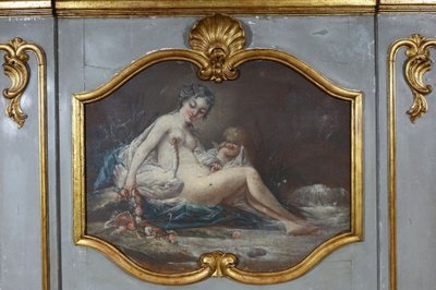 Trumeau Painting Leda and the Swan