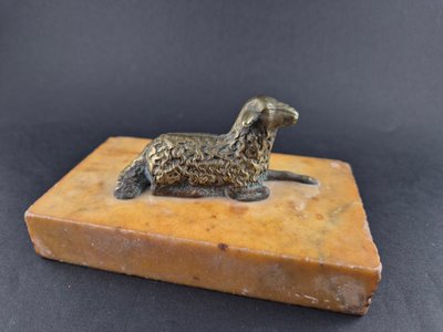 Bronze Sheep Paper Press 19th century