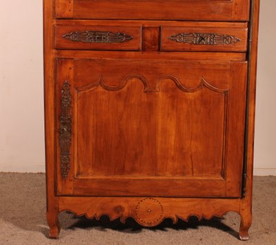 French Wardrobe In Cherry Wood - 18th Century