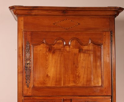 French Wardrobe In Cherry Wood - 18th Century