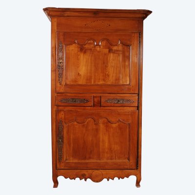 French Wardrobe In Cherry Wood - 18th Century