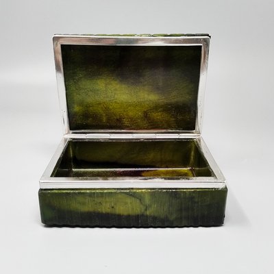 1960s Gorgeous Green Alabaster Smoking Set by Romano Bianchi