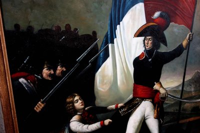 Large 235 cm portrait of Empire Marshal Augereau