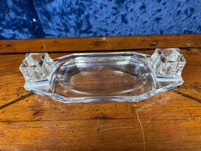 Baccarat: Rare Crystal Pen Holder Circa 1950