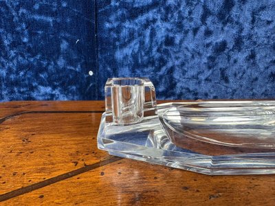 Baccarat: Rare Crystal Pen Holder Circa 1950