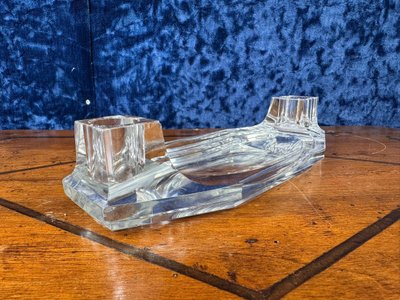 Baccarat: Rare Crystal Pen Holder Circa 1950